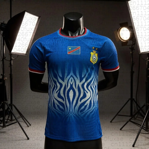 Congo National Team Away Jersey - Breathable & Quick Drying Sports Football Jersey for All Seasons, Perfect for Family Matching