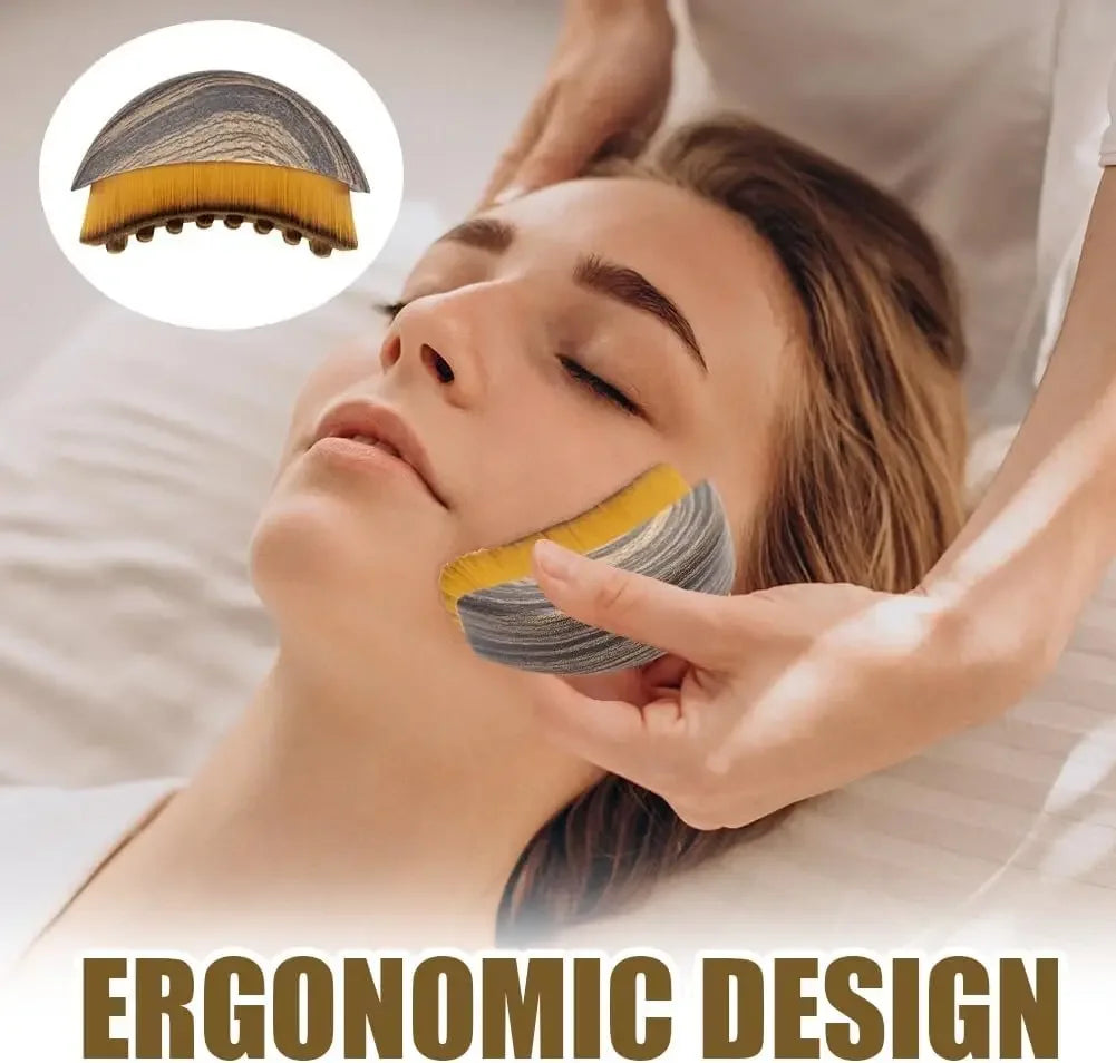Revitalize Your Skin with the Lymphatic Contour Face Brush - Sculpt, Drain, and Refresh Your Facial Features!