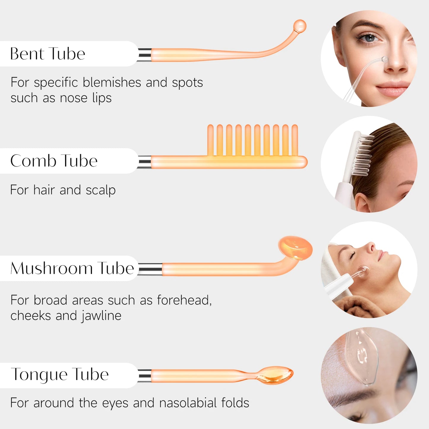 Revitalize Your Skin with the High Frequency Electrode Wand Machine - Neon Electrotherapy for Acne Spot and Wrinkle Removal!