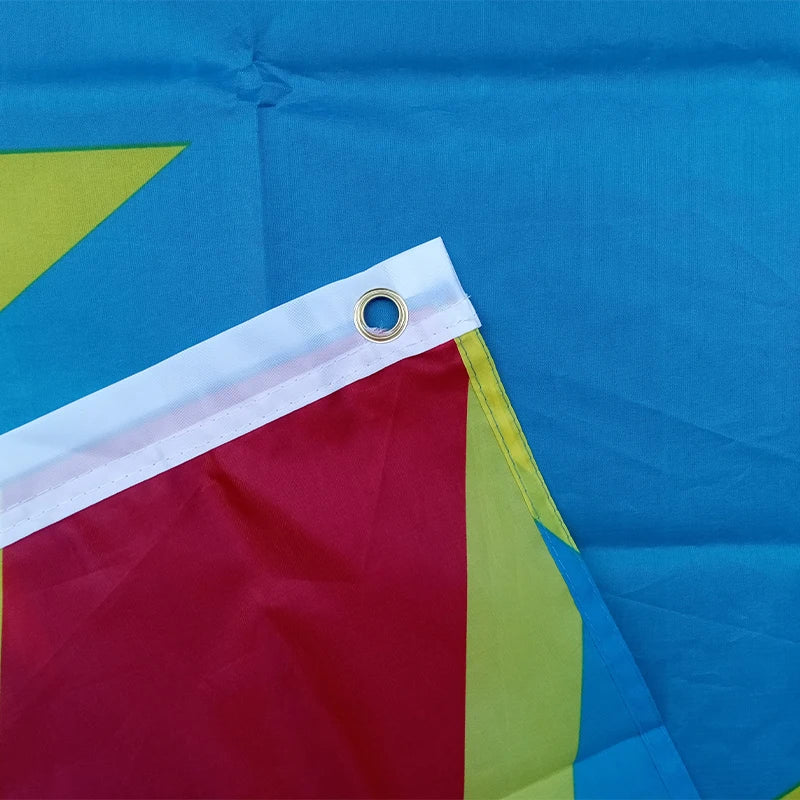 Vibrant 90 x 150 cm Congo Flag - Perfect for Home Decoration and Celebrations