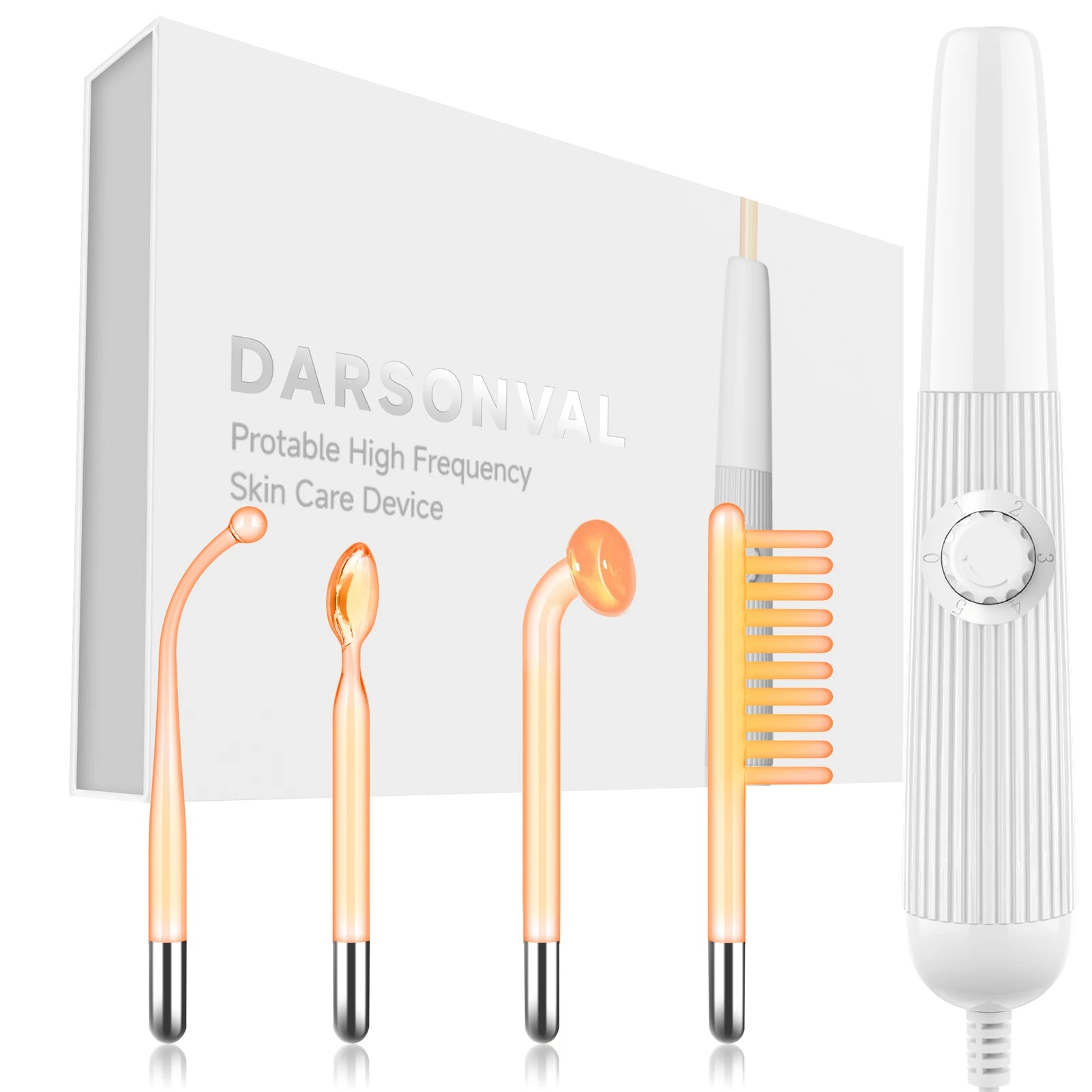 Revitalize Your Skin with the High Frequency Electrode Wand Machine - Neon Electrotherapy for Acne Spot and Wrinkle Removal!