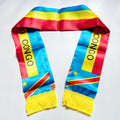 Show Your Pride with the 2026 Double-Sided Printed Satin Congo Flag Scarf - Perfect for Sports, Events, and More!