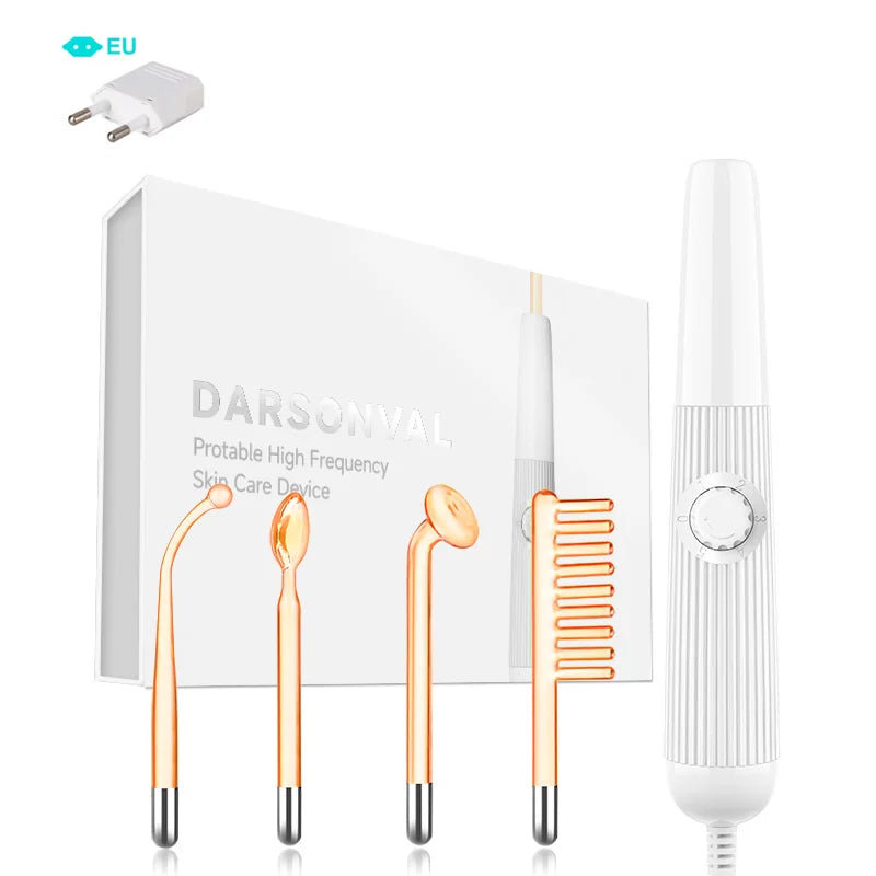 Revitalize Your Skin with the High Frequency Electrode Wand Machine - Neon Electrotherapy for Acne Spot and Wrinkle Removal!