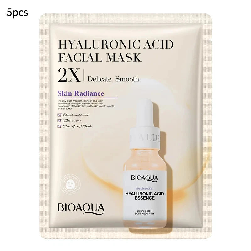 Revitalize Your Skin with 20Pcs Centella Collagen Face Masks - Hydrating & Refreshing Sheet Masks Infused with Hyaluronic Acid and Vitamin C