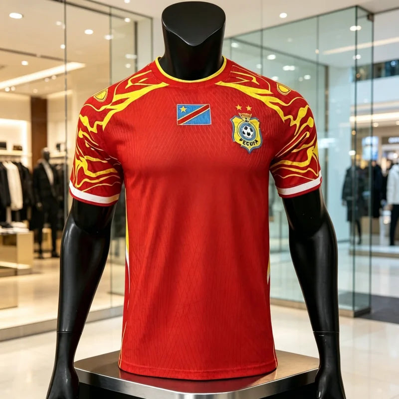 Congo Style Team Jersey - Breathable Quick-Dry Sports Football Jersey for Family Matching Outfits
