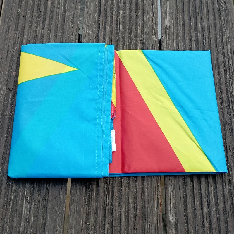 Vibrant 90 x 150 cm Congo Flag - Perfect for Home Decoration and Celebrations
