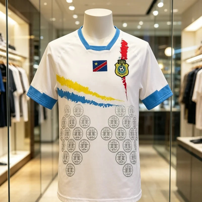 Congo Style Team Jersey - Breathable Quick-Dry Sports Football Jersey for Family Matching Outfits