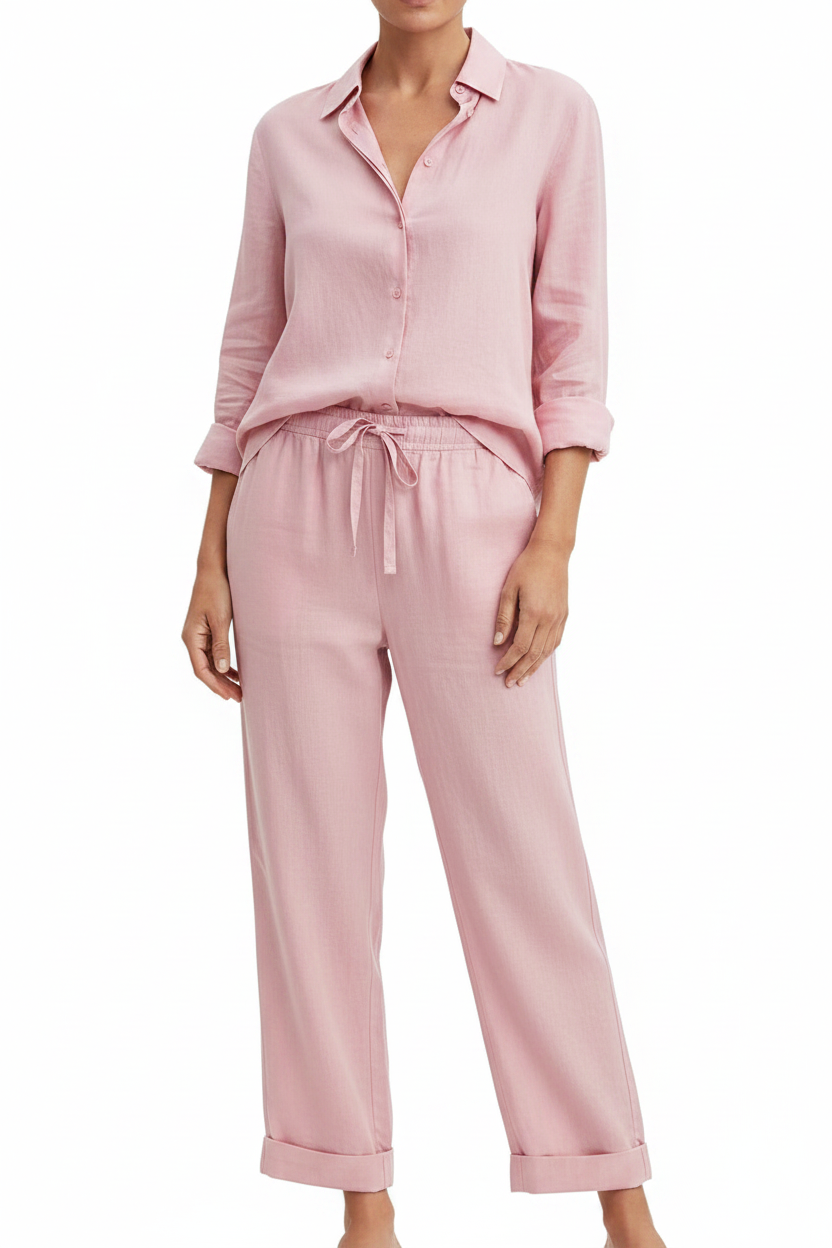 Pink Wide-Leg Set